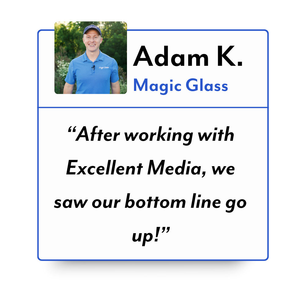 Client Testimonial form Adam of Magic Glass