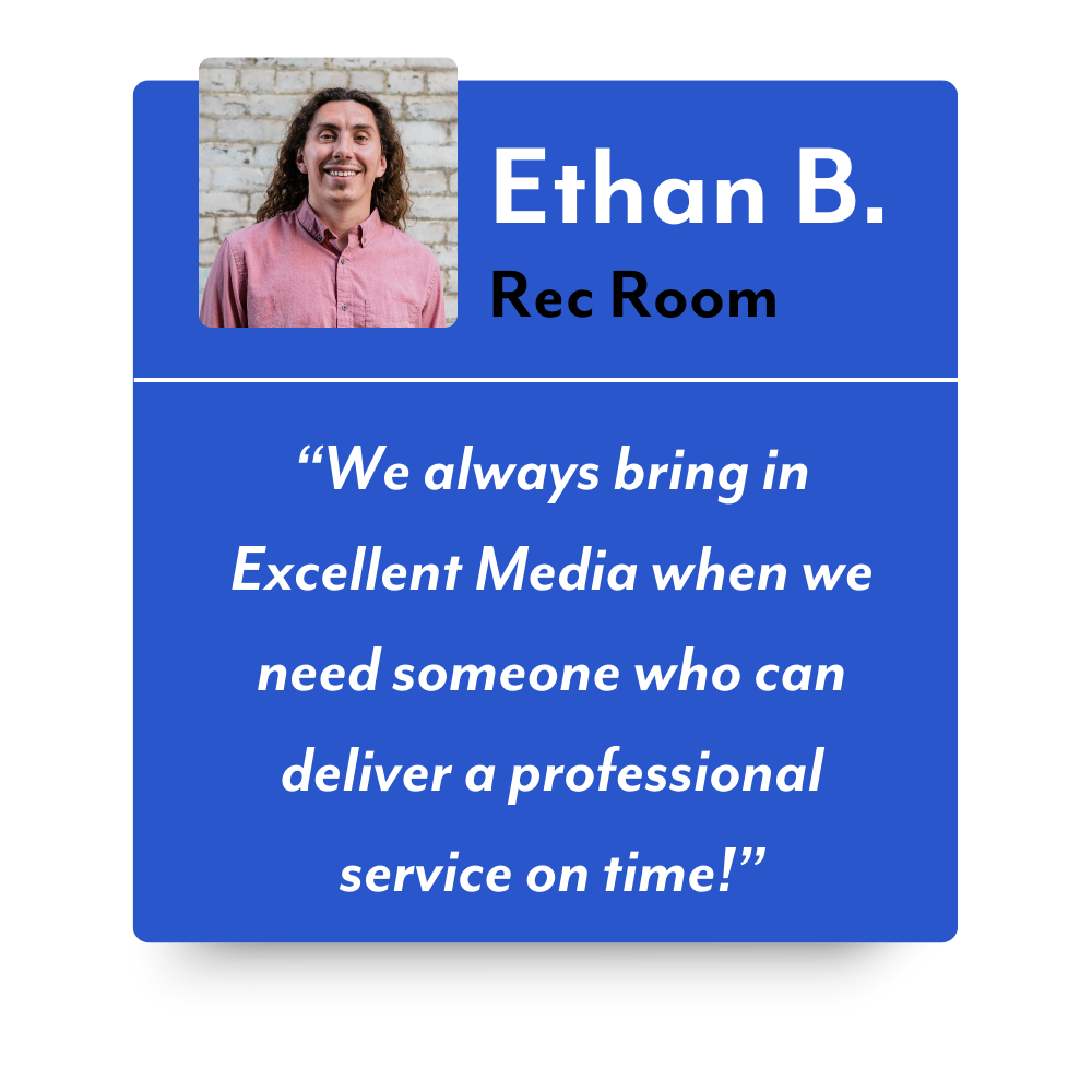 Client Testimonial form Ethan of Rec Room